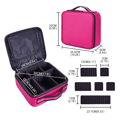 Wholesale Travel Direct Factory Professional Makeup Box Case With Dividers